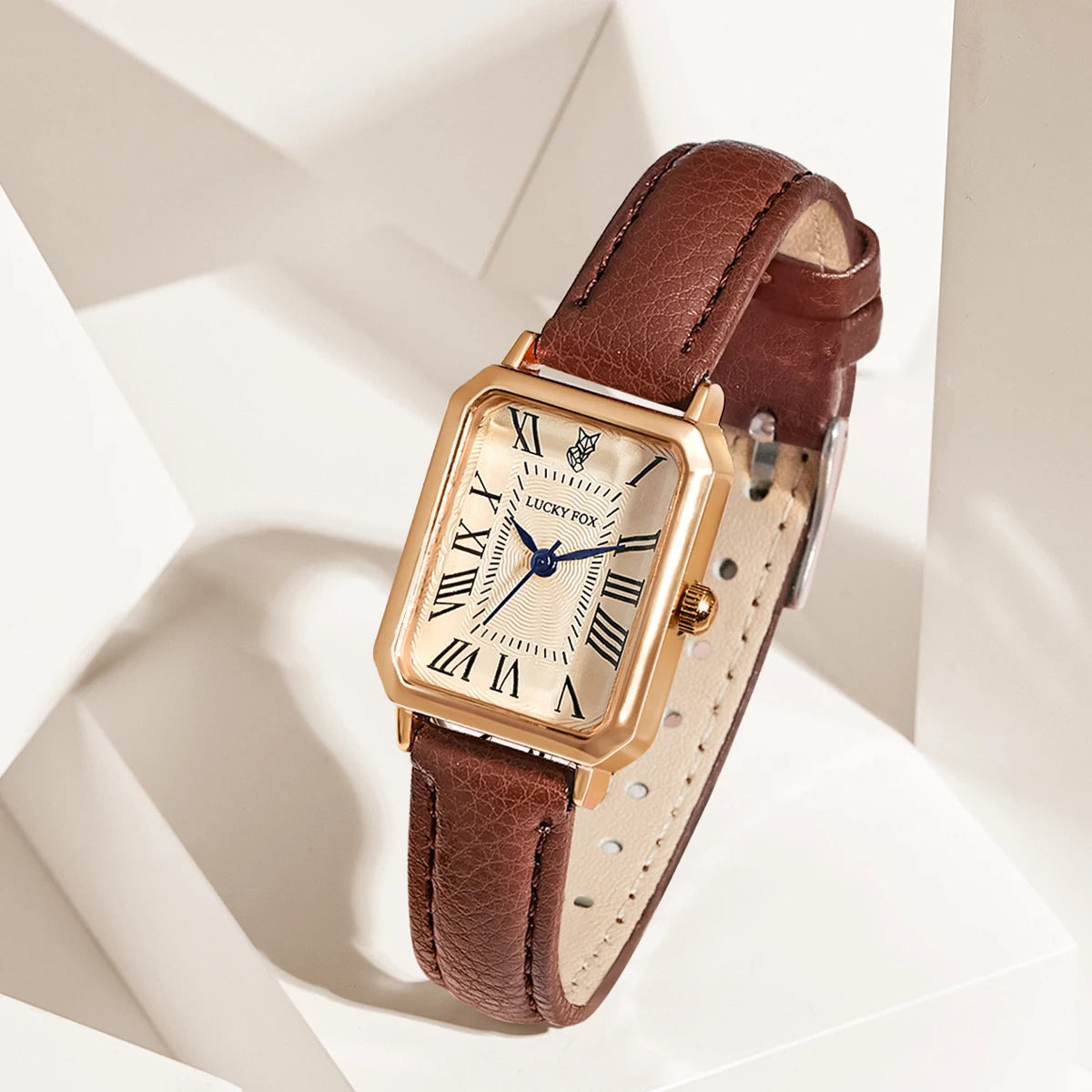 Watch Gift Set with Bracelet in Rectangle Case