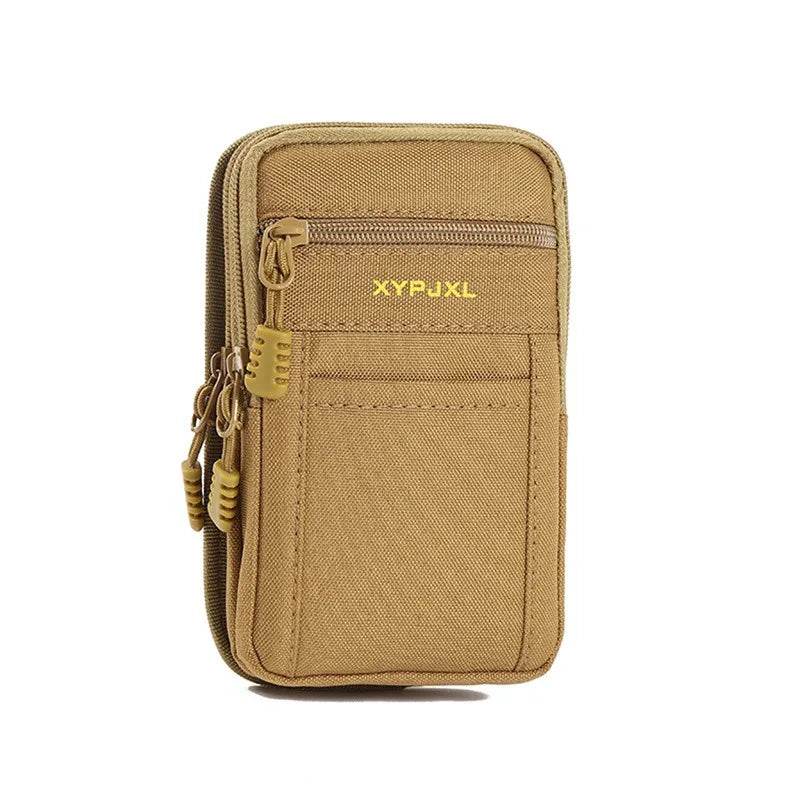 Waist Pack with Two Zippered Pockets Box Shape