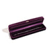 Rounded Edge Velvet Jewelry Box with Multi Compartments - Purple V3