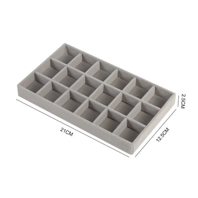 Stackable Jewelry Display Tray for Rings and Earrings