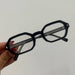 Hexagon Sunglass with UV400 Lenses for Everyday Wear - Black Clear
