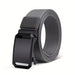 Belt with Toothless Automatic Buckle for Outdoor Work - Grey