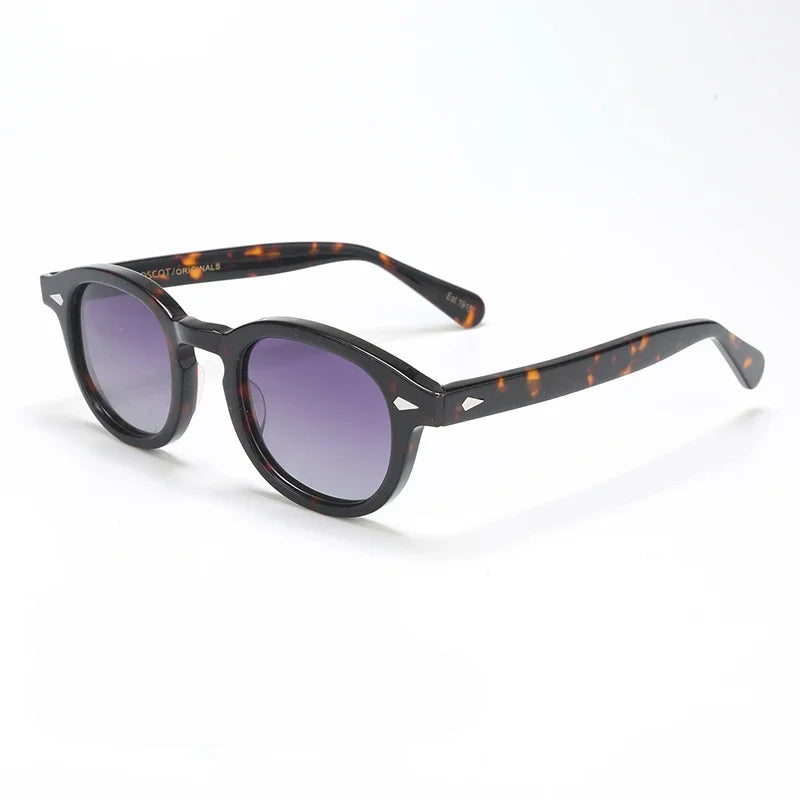 Sunglasses Oval Acetate Polarised UV400 Eyewear