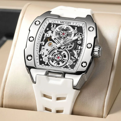 Automatic Skeleton Wristwatch with Transparent Movement