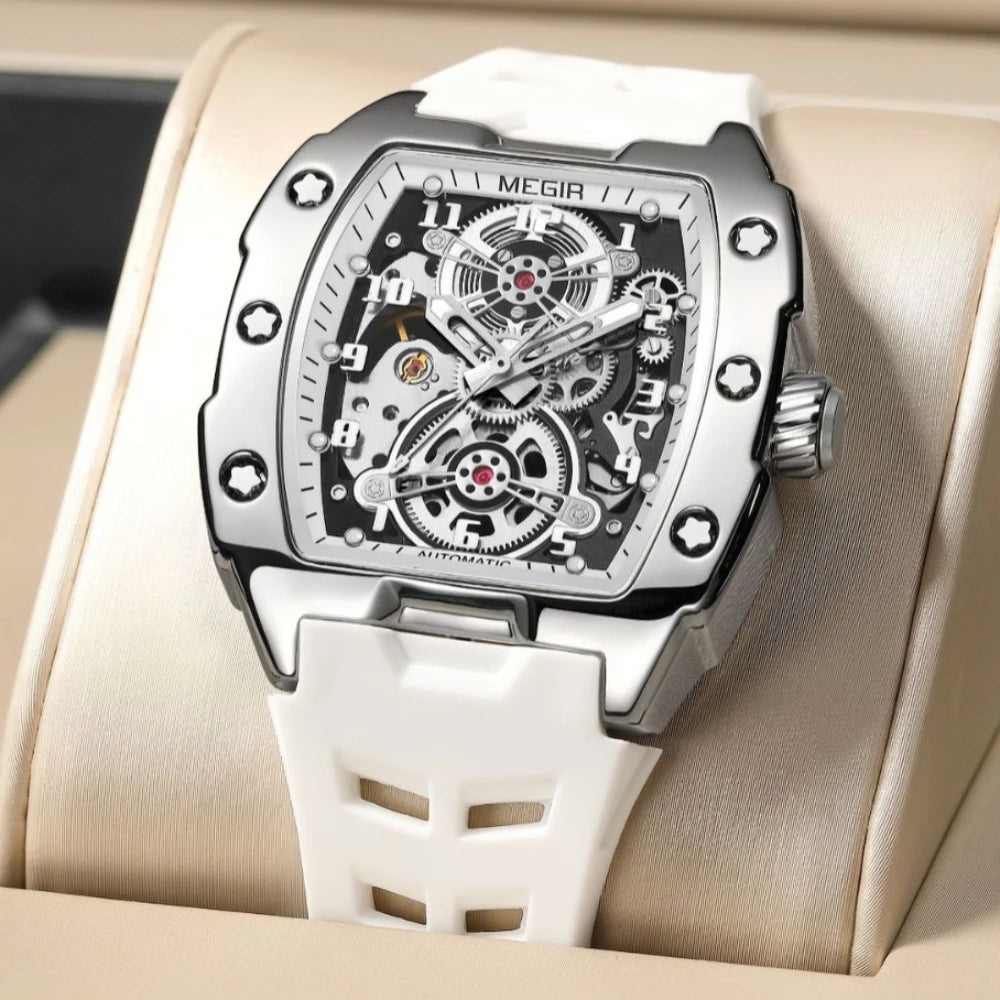 Automatic Skeleton Wristwatch with Transparent Movement