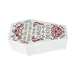 Gothic Coffin Jewellery Box Velvet Interior Case - White