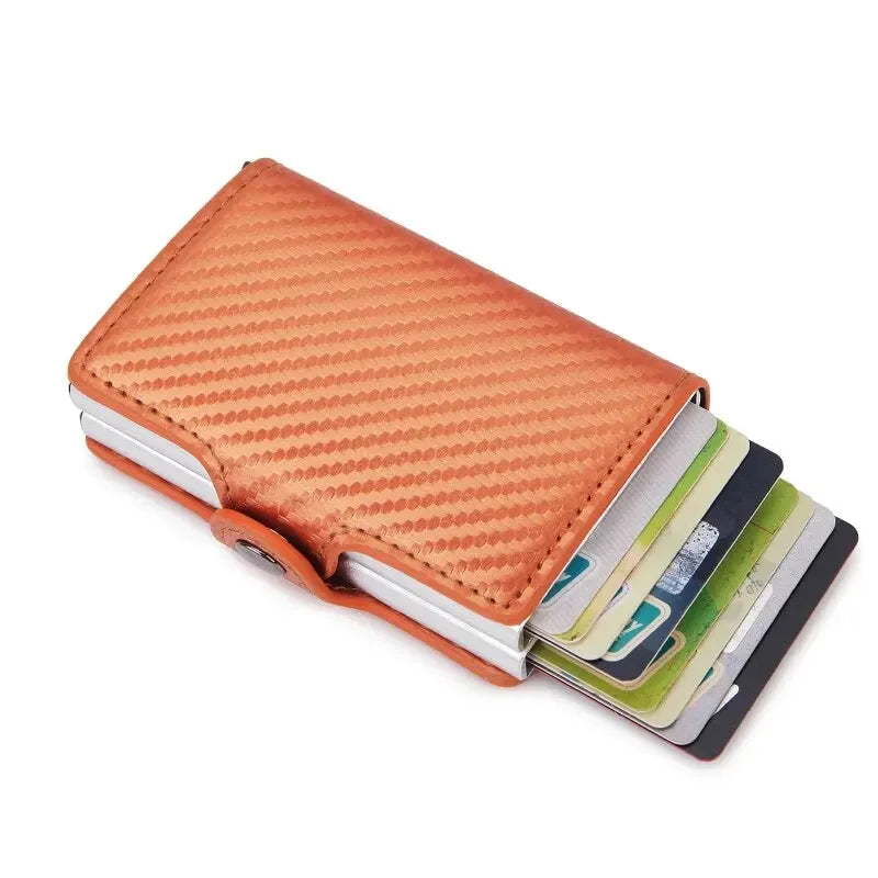 RFID Wallet Card Holder Slim Multi Card for Daily Use - Gold
