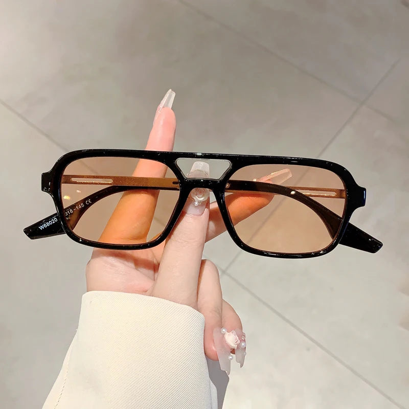 Square Sunglasses with UV400 Protection Frames