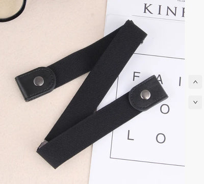Adjustable Invisible Elastic Belt with Snap End Caps