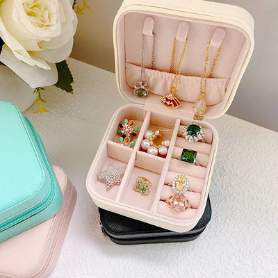 Portable Travel Jewellery Box Organizer Case Compact