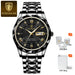Artisan Dial Timepiece With Luminous Roman Indices Lux - Black Black