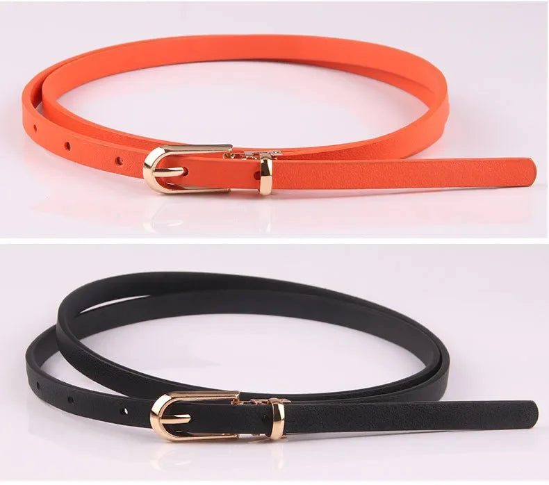 Premium Slim Belt with Pin Buckle for Dress Coat