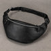 Waist Pack Belt Bag for Men Zippered Pouch Crossbody - Black