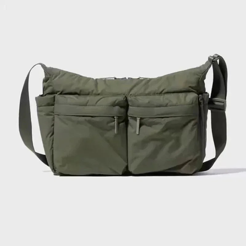 Casual Multi-pocket Messenger Bag with Adjustable Strap