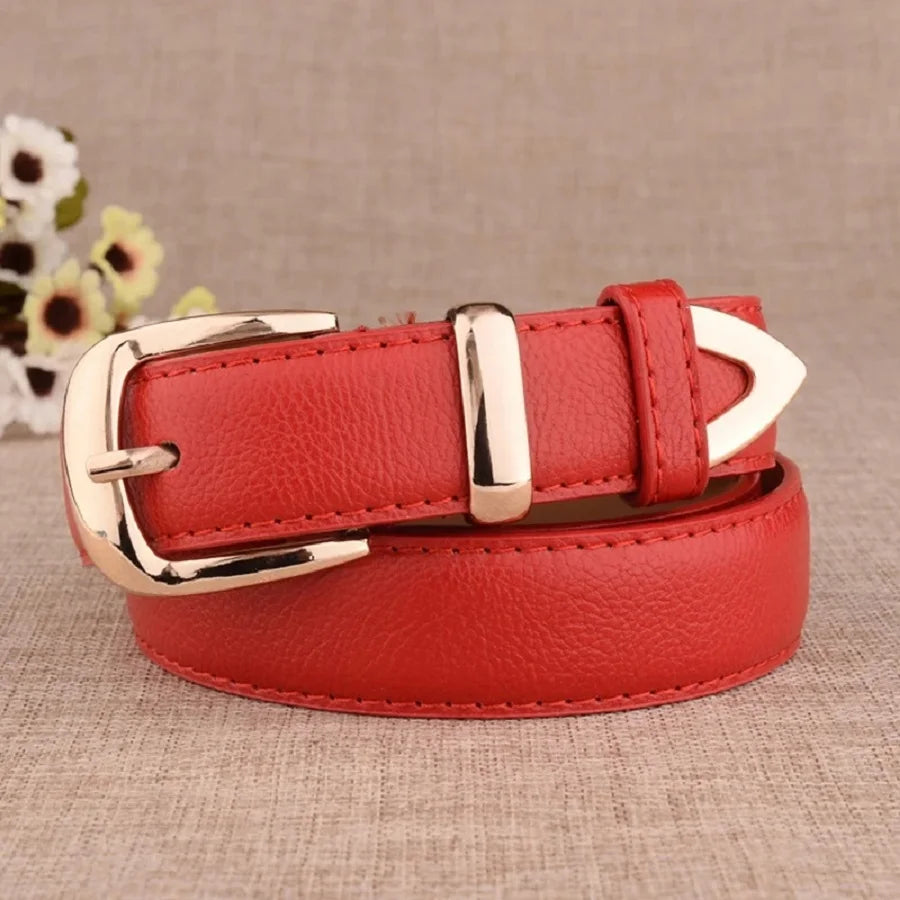 Belt with Pin Buckle Solid Strap