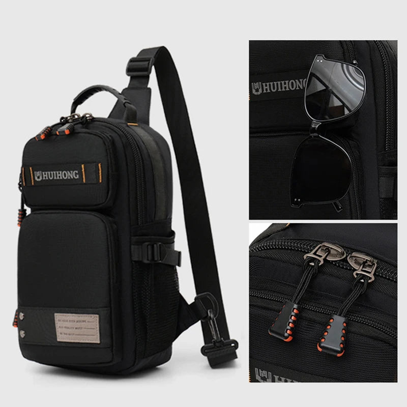 Chest Bag Crossbody With Multiple Pockets for Travel