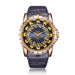 Watch with Intricate Dial Art and Quartz Movement - RS/GD/BL