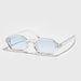 Rectangle Sunglasses UV400 Fashion Eyewear for Outdoor - Clear Blue