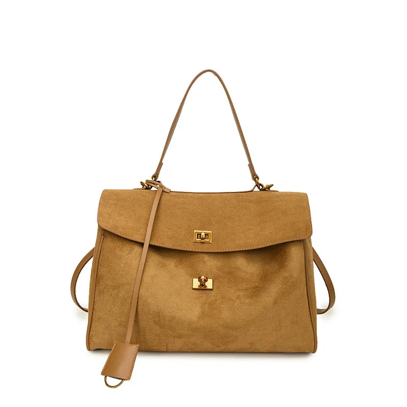 Satchel Bag Large Capacity with top handle and shoulder strap