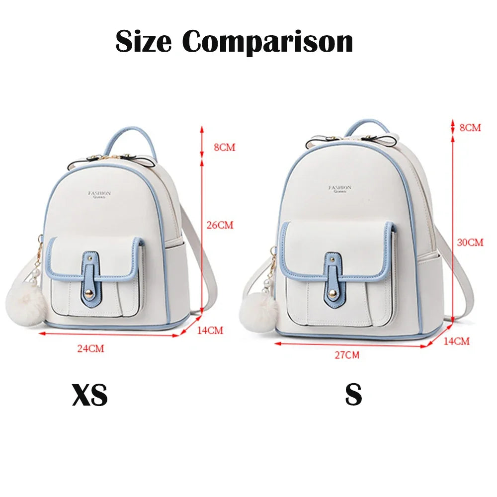 Casual Travel Mini Backpack Rucksack Everyday Satchel - WO2MEN