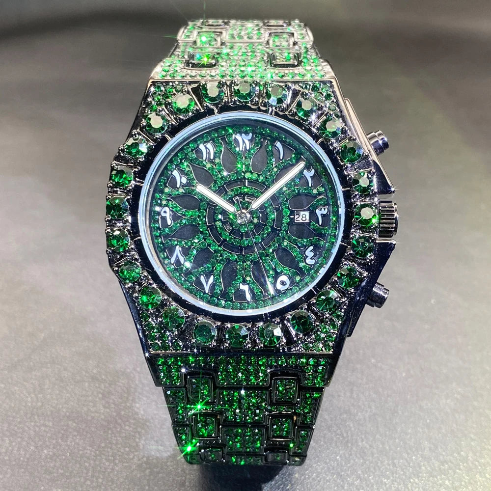Wristwatch for Men Full Diamond Water Resistance