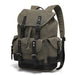 Vintage Canvas Backpack for Travel And Daily Use - Waxed Dark Grey V5