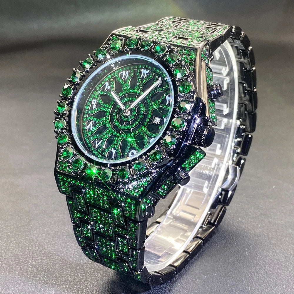 Wristwatch for Men Full Diamond Water Resistance