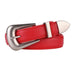 Belt with Classic Buckle for Everyday Wear And Dress - Red V2