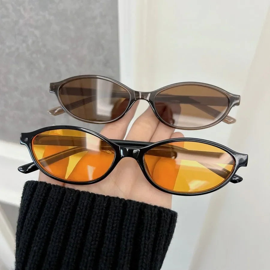 Deluxe Cat Eye Sunglasses with Mirror Lenses Premium