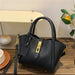 Parisian Chic Tote Bag for Everyday Use Commuter Style - Black