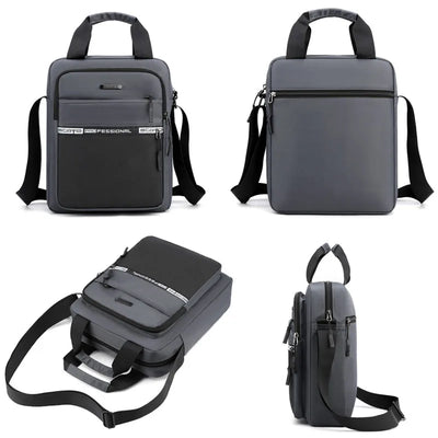 Shoulder Bag for Men with Front Pocket and Strap
