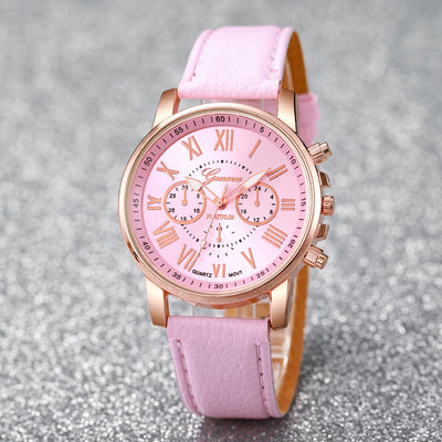 Heart Charm Watch Set With Rhinestone Jewelry Gemstone