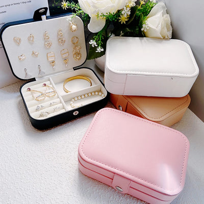Travel Jewelry Organizer Box With Removable Dividers