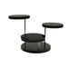 Three Tier Circular Jewelry Display Stand for Rings - Black