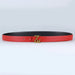 Belt 25mm Width Reversible Leather for Dresses - Color 4