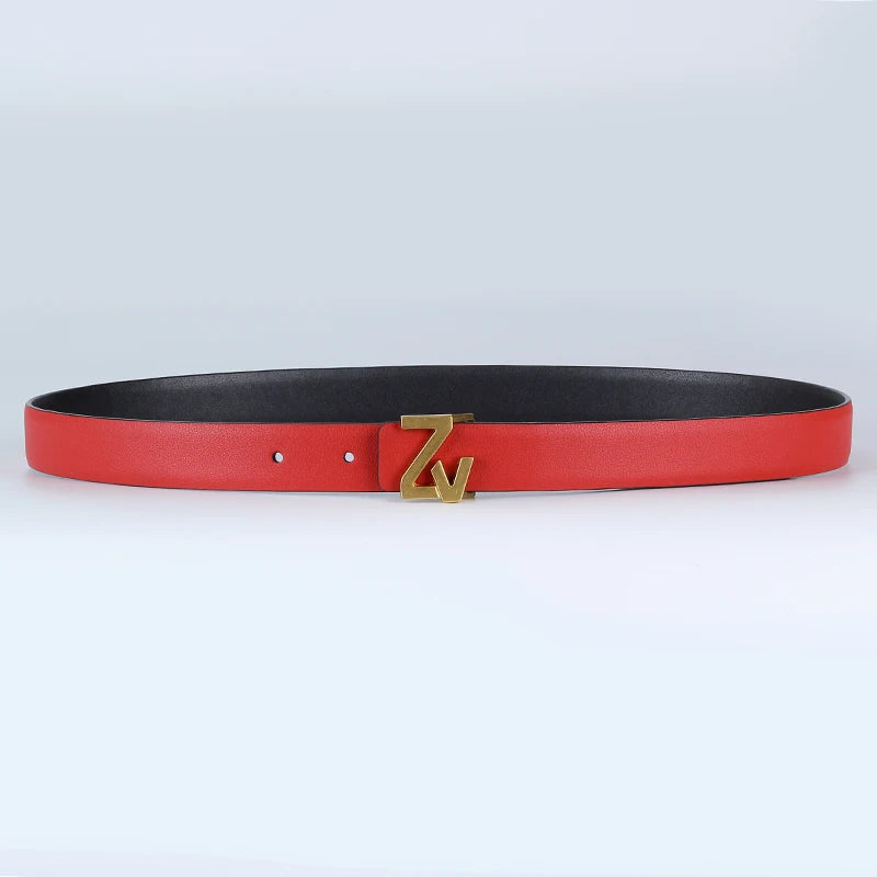 Belt 25mm Width Reversible Leather for Dresses