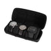 Watch Travel Case with Cushioned Slots And Form Fitting Pillow - Black 3 Slots