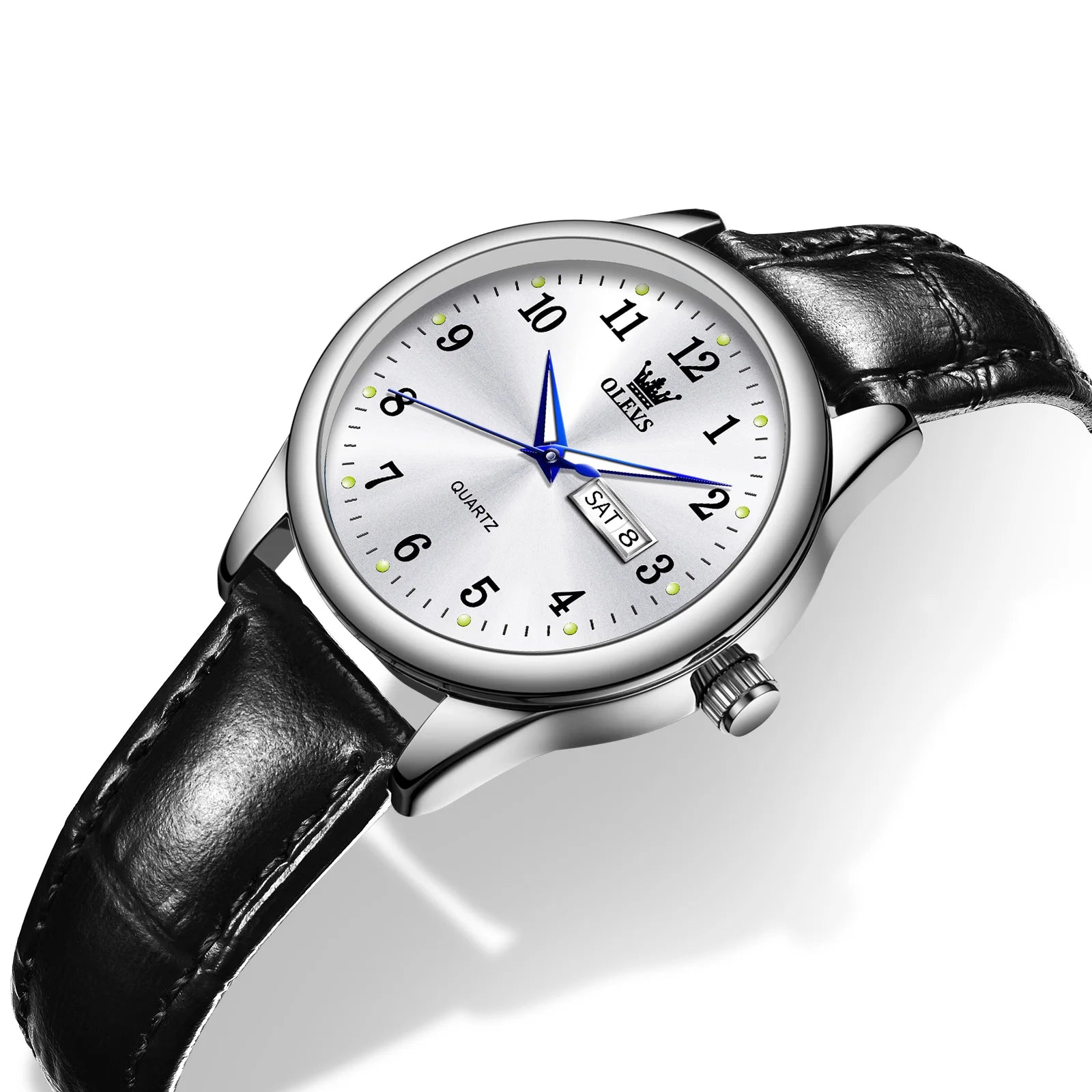 Elegant Classic Leather Strap Quartz Timepiece