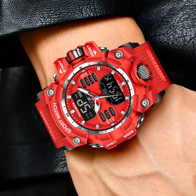 Military Style Sport Watch with Digital Chronograph