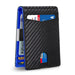 Carbon Fiber Slim Cardholder With RFID Shield Guard - Carbon Blue