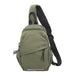 Crossbody Bag Nylon with front pocket everyday carry - Green