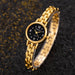 Watch with Bracelet Strap Quartz for Women Small Dial - Gold Black