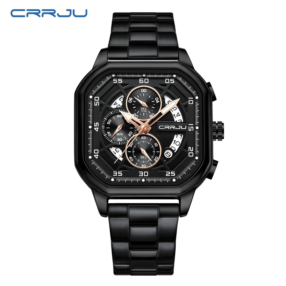 Contour Square Chronograph Timepiece With Subdials