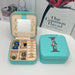 Jewelry Box Organizer with Mirror Portable Storage Case - I