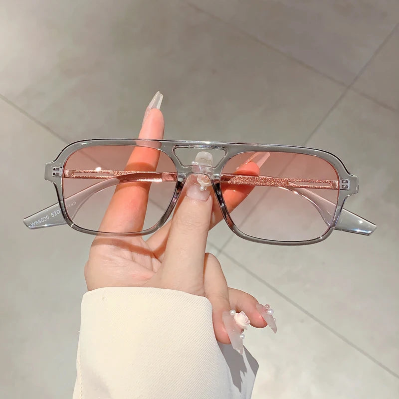 Square Sunglasses with UV400 Protection Frames
