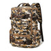 Canvas Backpack with Front Pocket And Large Capacity - Camo Yellow