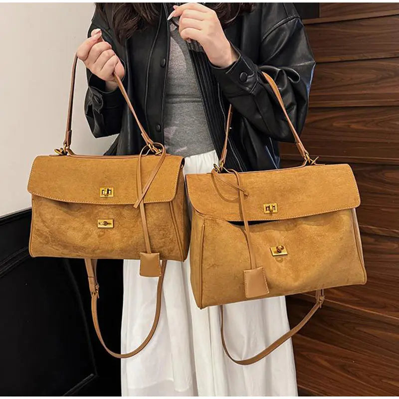 Satchel Bag Large Capacity with top handle and shoulder strap