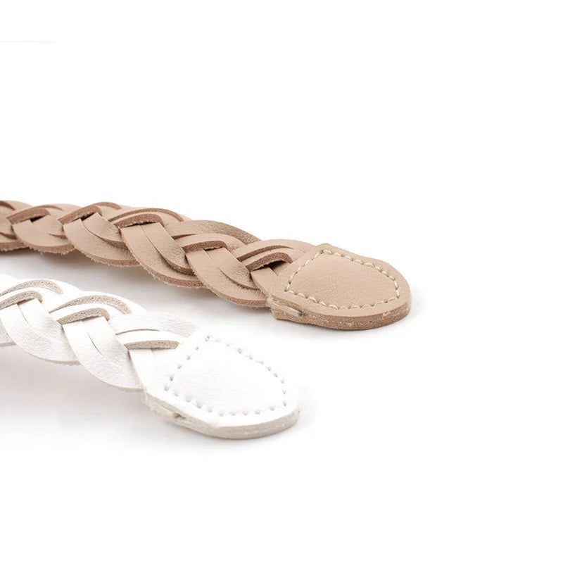 Lux Braided Belt with O Ring Buckle for Women