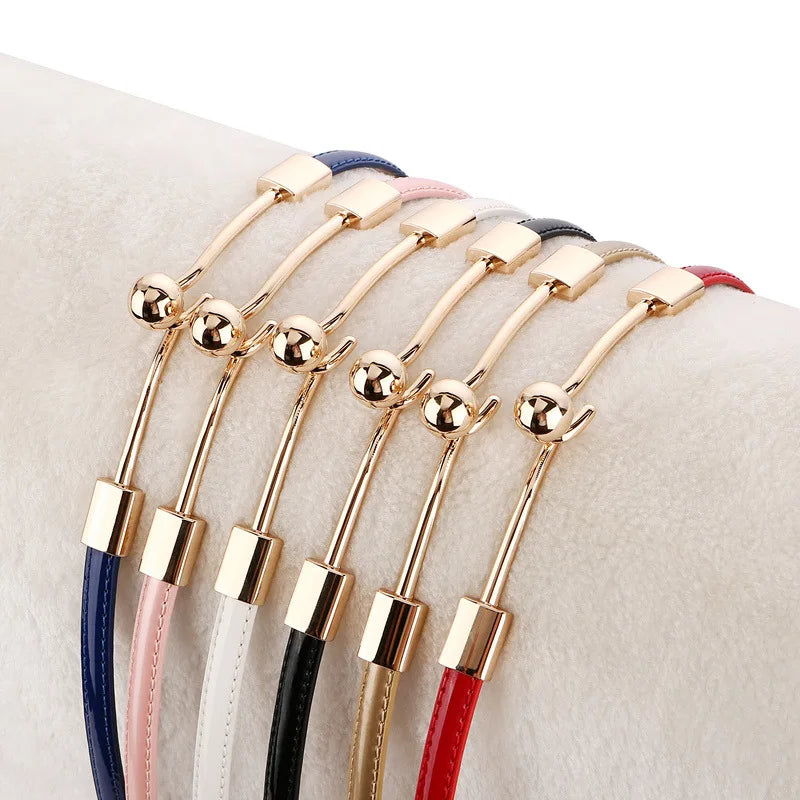 Elegant Decorative Bar Belt with Sphere Charm