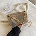 Rhinestone Cascade Bucket Bag With Crystal Chain Detail - Gold